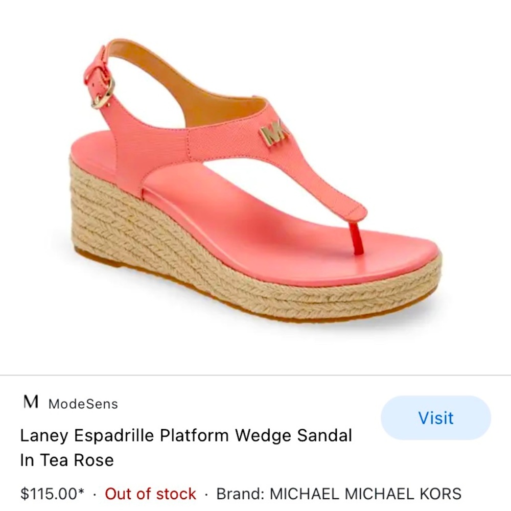 Michael/ Michael Kors Laney Espadrille Wedge Sandal